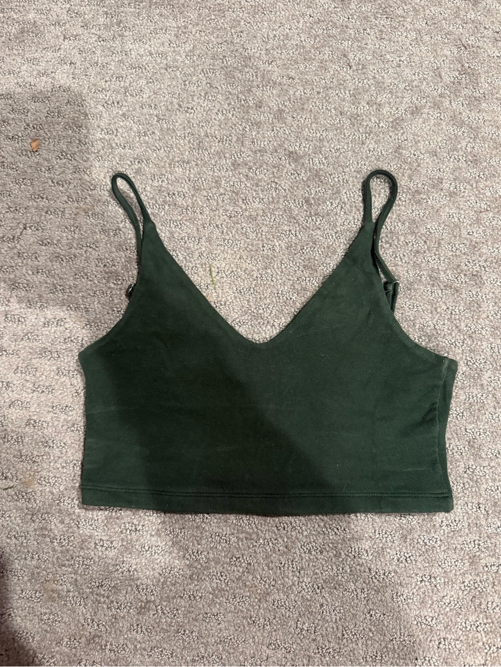 Brandy Melville Dark Green V-Neck Cami